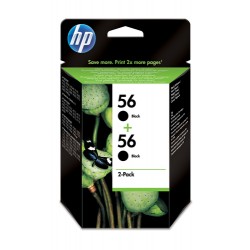 HP Ink Cart 56/black 19ml 2pk