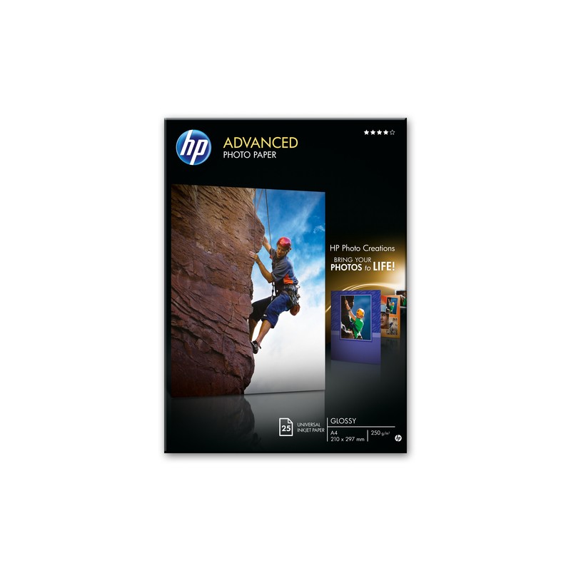 HP Q5456A photo paper Black,Blue,White Gloss A4