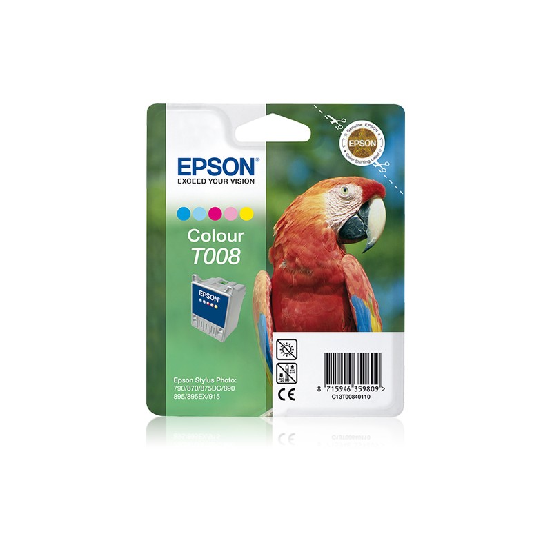 Epson Parrot Singlepack Colour T008