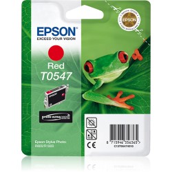 Epson Singlepack Red T0547 Ultra Chrome Hi-Gloss