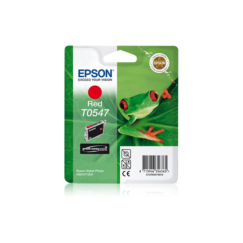 Epson Singlepack Red T0547 Ultra Chrome Hi-Gloss