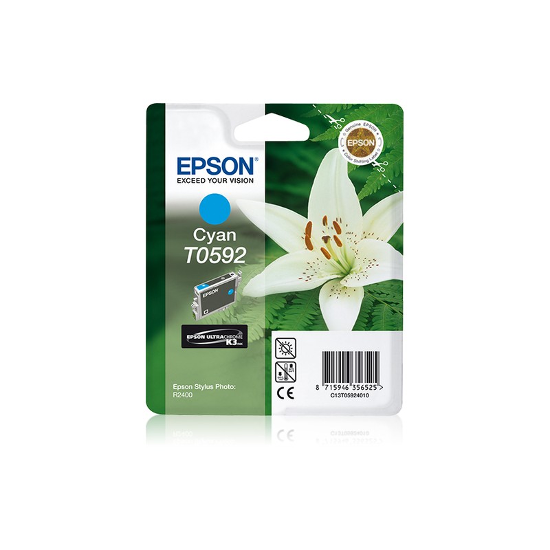 Epson Lily Singlepack Cyan T0592 Ultra Chrome K3