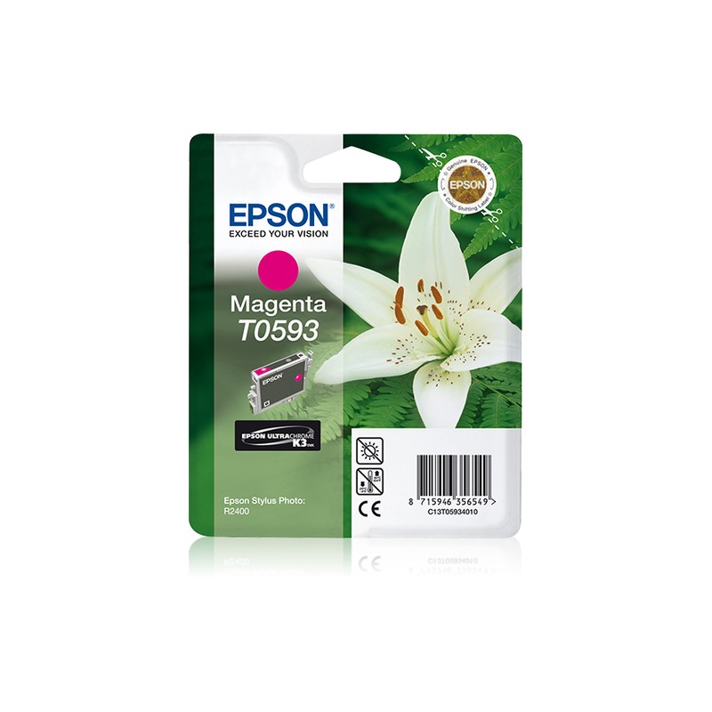 Epson Lily Singlepack Magenta T0593 Ultra Chrome K3