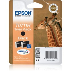 Epson Giraffe Twinpack Black T0711H DURABrite Ultra Ink