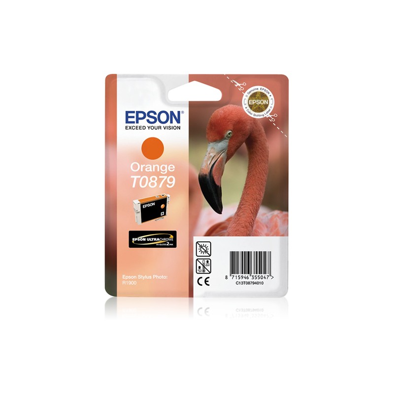 Epson Flamingo Singlepack Orange T0879 Ultra Gloss High-Gloss 2