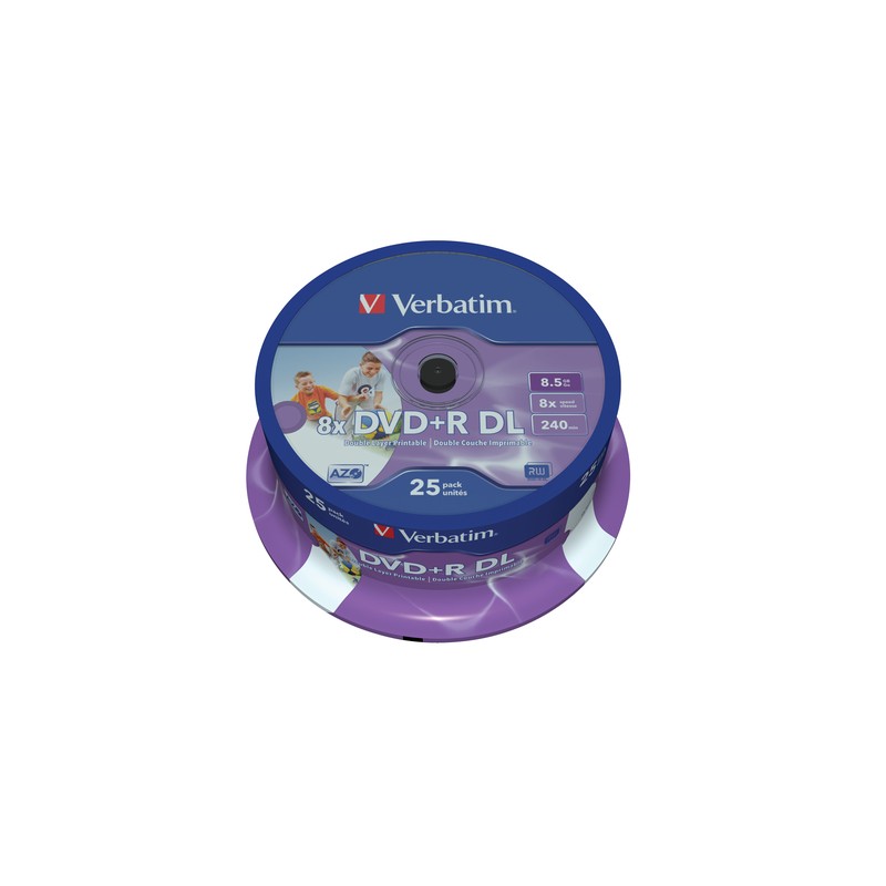 Verbatim 43667 blank DVD 8.5 GB DVD+R DL 25 pc(s)