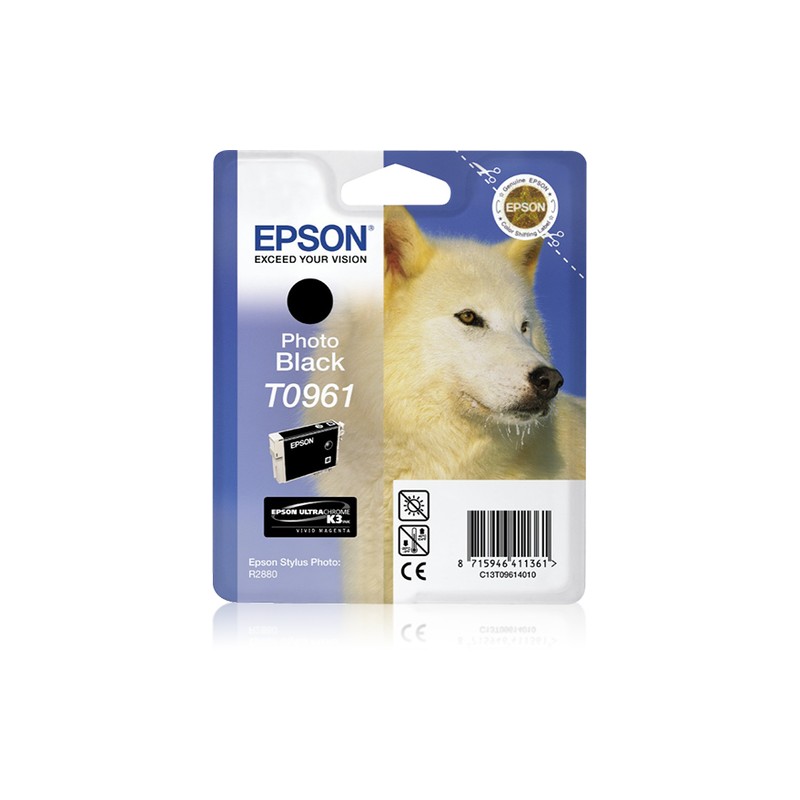 Epson Husky Singlepack Photo Black T0961