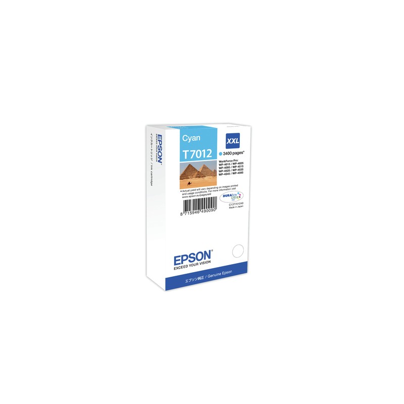 Epson Ink Cartridge XXL Cyan 3.4k