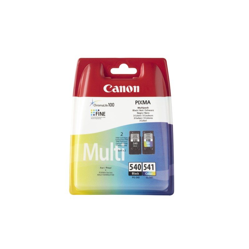 Canon PG-540/CL-541 Multi pack Original Black,Cyan,Magenta,Yellow Multipack 2 pc(s)