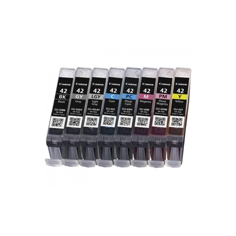 Canon CLI-42 BK/C/M/Y/PM/PC/GY/LGY Original Black,Cyan,Grey,Light grey,Magenta,Photo cyan,Photo magenta,Yellow Multipack 8 pc(s)