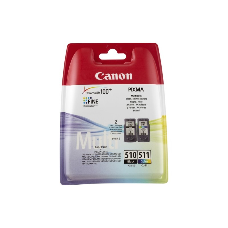 Canon PG-510 / CL-511 Original Black,Cyan,Magenta,Yellow Multipack 2 pc(s)