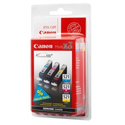 Canon CLI-521 C/M/Y Original Cyan,Magenta,Yellow Multipack 3 pc(s)