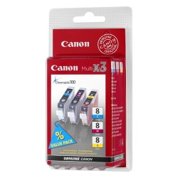 Canon CLI-8 C/M/Y Original Cyan,Magenta,Yellow Multipack 3 pc(s)