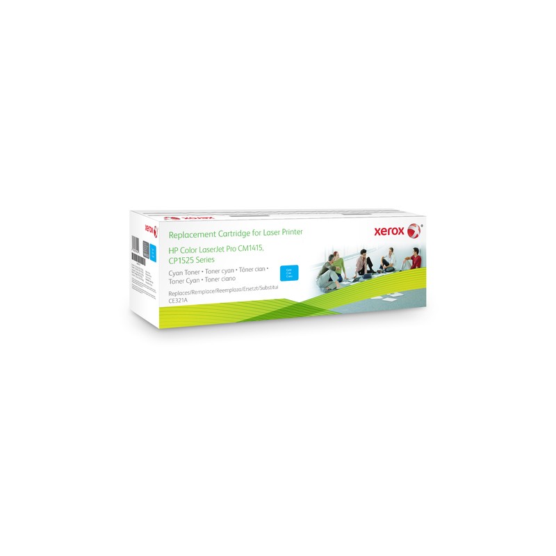 Xerox Cyan Toner Cartridge. Equivalent To Hp Ce321A