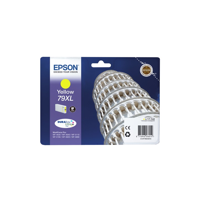 Epson Tower of Pisa Singlepack Yellow 79XL DURABrite Ultra Ink