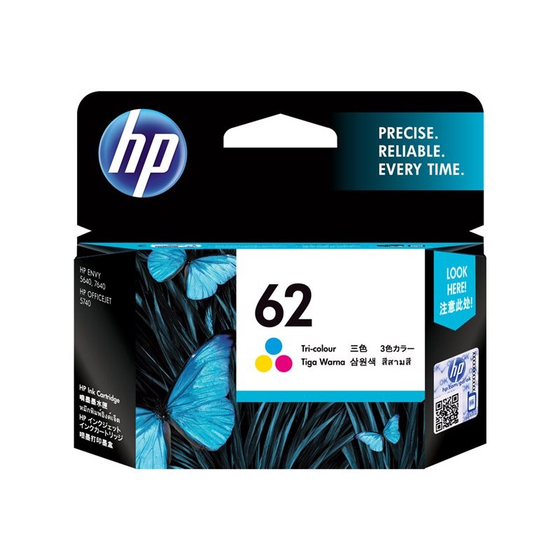 HP 62 Original Cyan,Magenta,Yellow