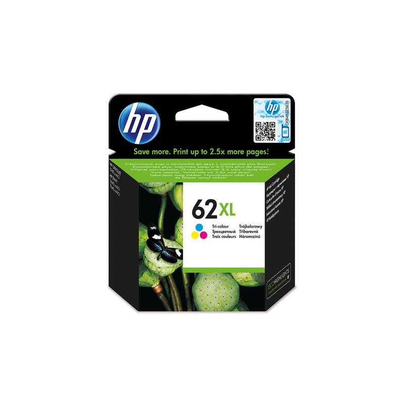 HP 62XL Original Cyan,Magenta,Yellow