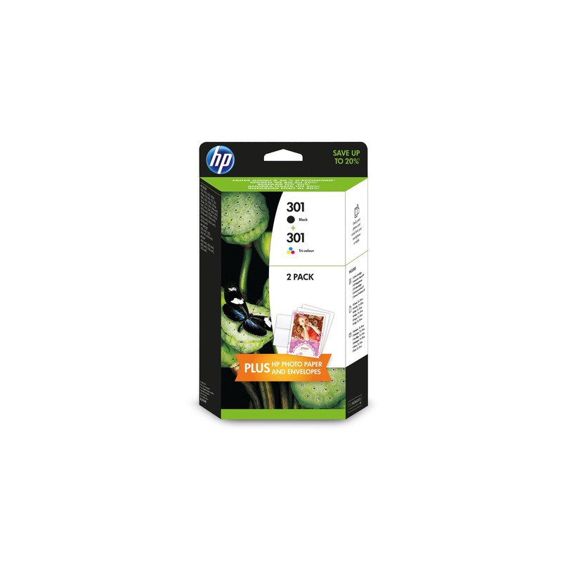 HP 301 Ink Cartridge Combo Content Pack