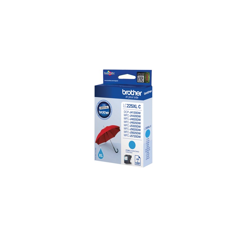 Brother LC-225XLC ink cartridge Original Cyan 1 pc(s)