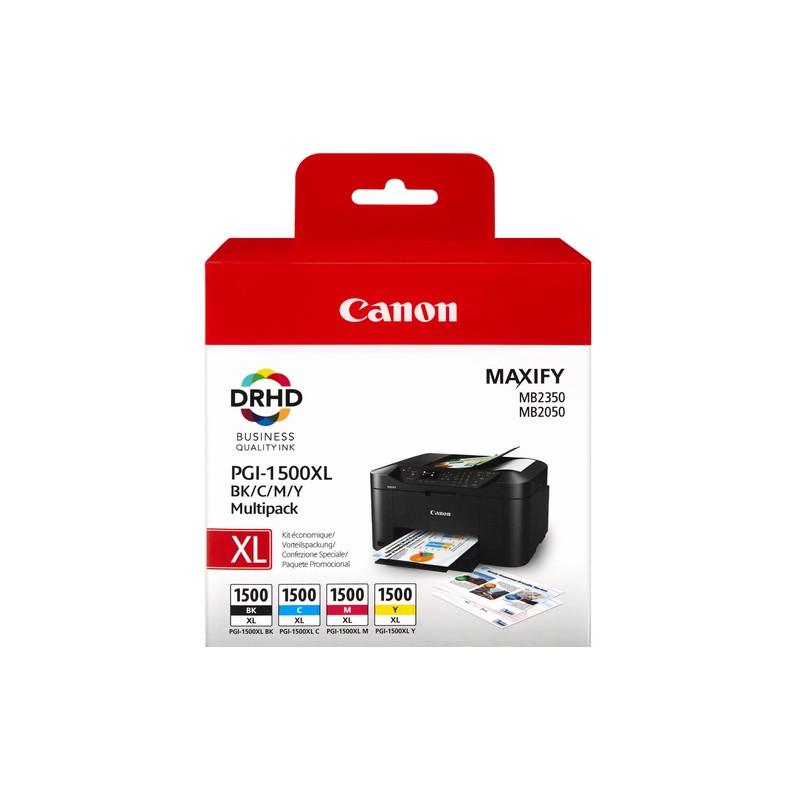 Canon PGI-1500XL C/M/Y/BK Original Black,Cyan,Magenta,Yellow Multipack