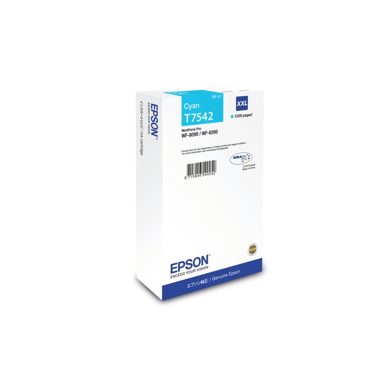 Epson WF-8090 / WF-8590 Ink Cartridge XXL Cyan