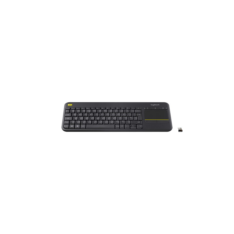 Logitech K400 Plus keyboard RF Wireless QWERTZ Swiss Black