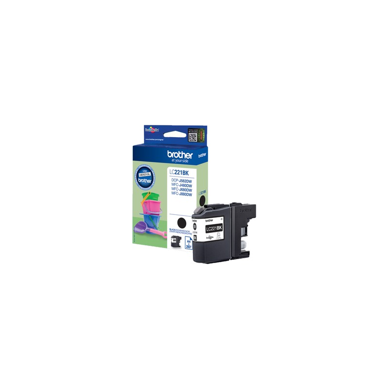 Brother LC-221BK ink cartridge Original Black 1 pc(s)