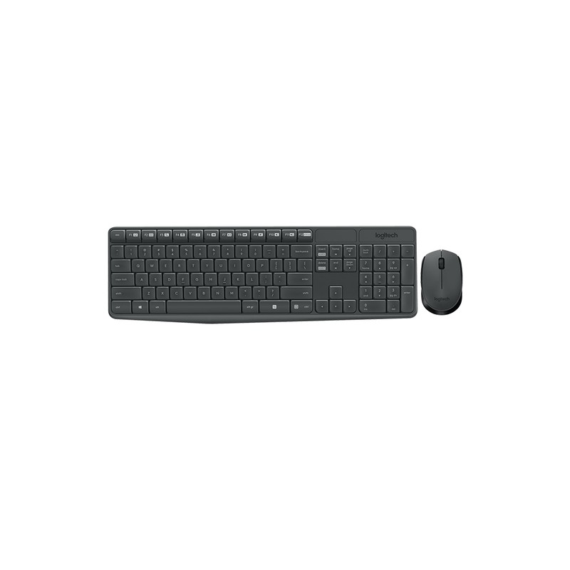 Logitech MK235 keyboard RF Wireless AZERTY Belgian Grey