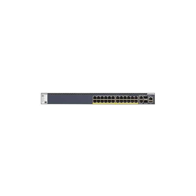 Netgear M4300-28G-PoE+ Managed L2/L3/L4 10G Ethernet (100/1000/10000) Black 1U Power over Ethernet (PoE)