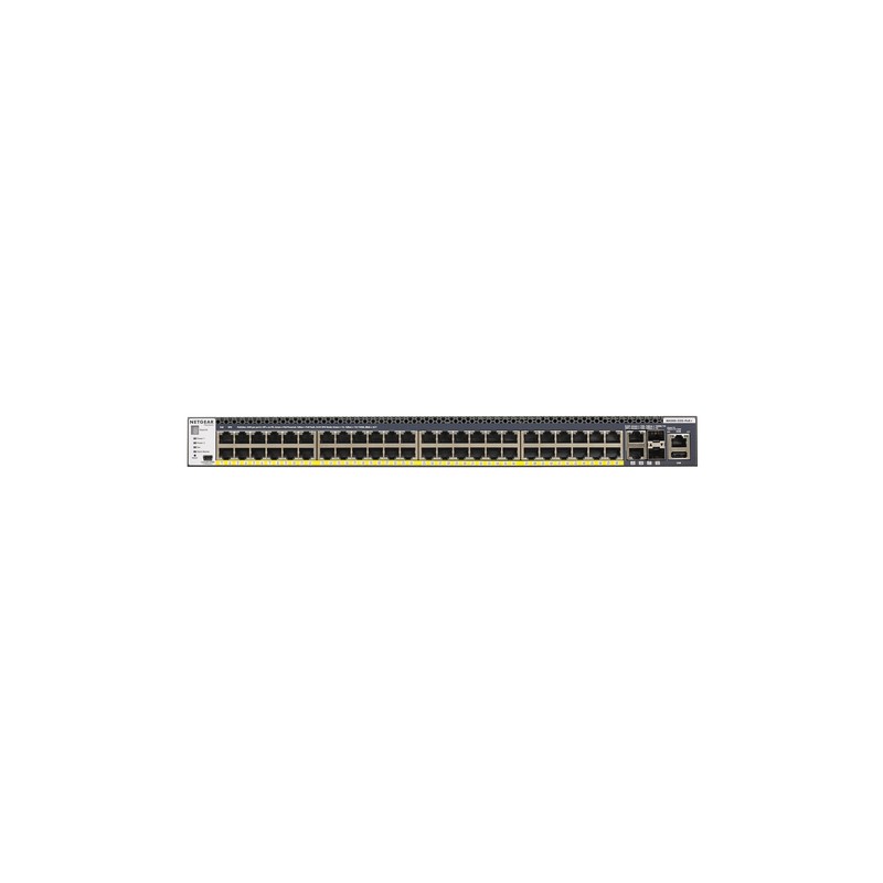 Netgear M4300-52G-PoE+ 1000W PSU Managed L2/L3/L4 Gigabit Ethernet (10/100/1000) Black 1U Power over Ethernet (PoE)