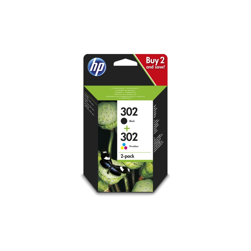 HP 302 Original Black,Cyan,Magenta,Yellow Multipack