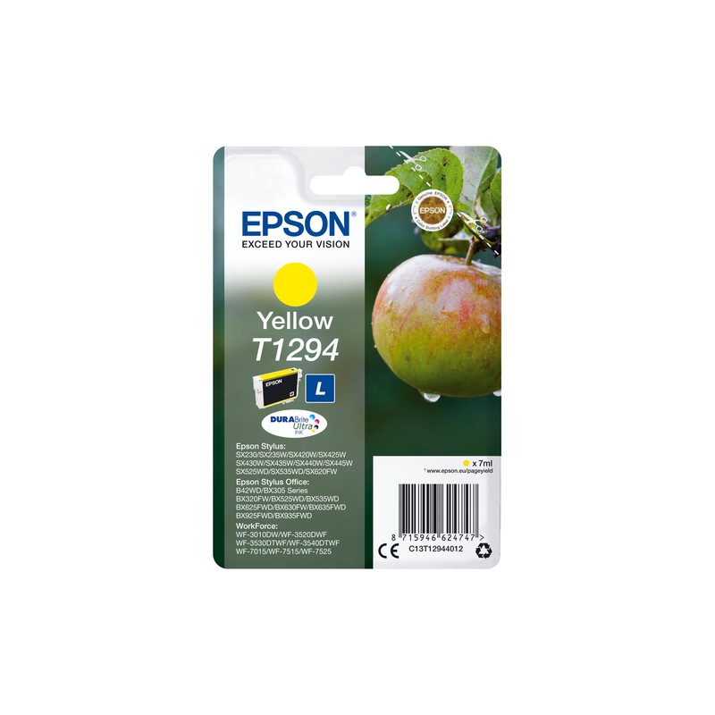 Epson Apple Singlepack Yellow T1294 DURABrite Ultra Ink