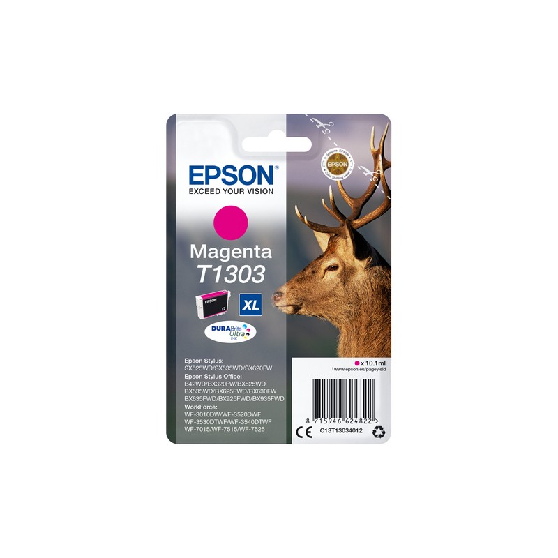 Epson Stag Singlepack Magenta T1303 DURABrite Ultra Ink