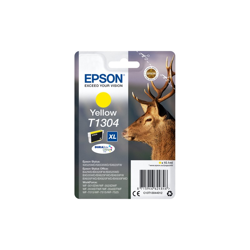 Epson Stag Singlepack Yellow T1304 DURABrite Ultra Ink