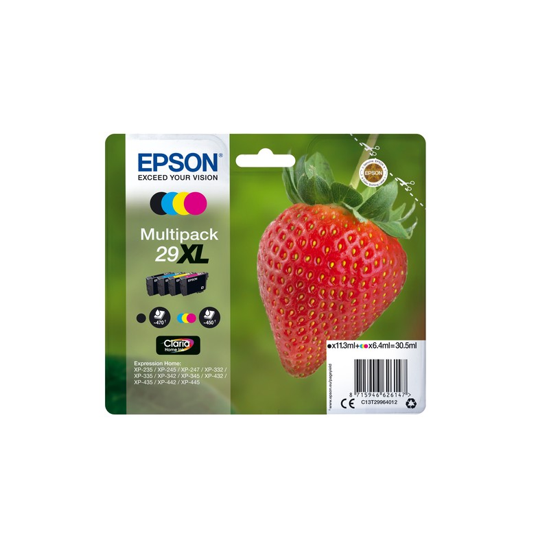 Epson Strawberry Multipack 4-colours 29XL Claria Home Ink