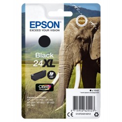 Epson Elephant Singlepack Black 24XL Claria Photo HD Ink