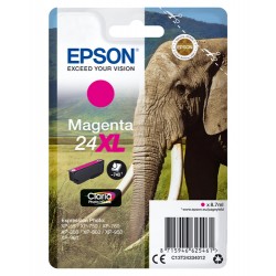 Epson Elephant Singlepack Magenta 24XL Claria Photo HD Ink