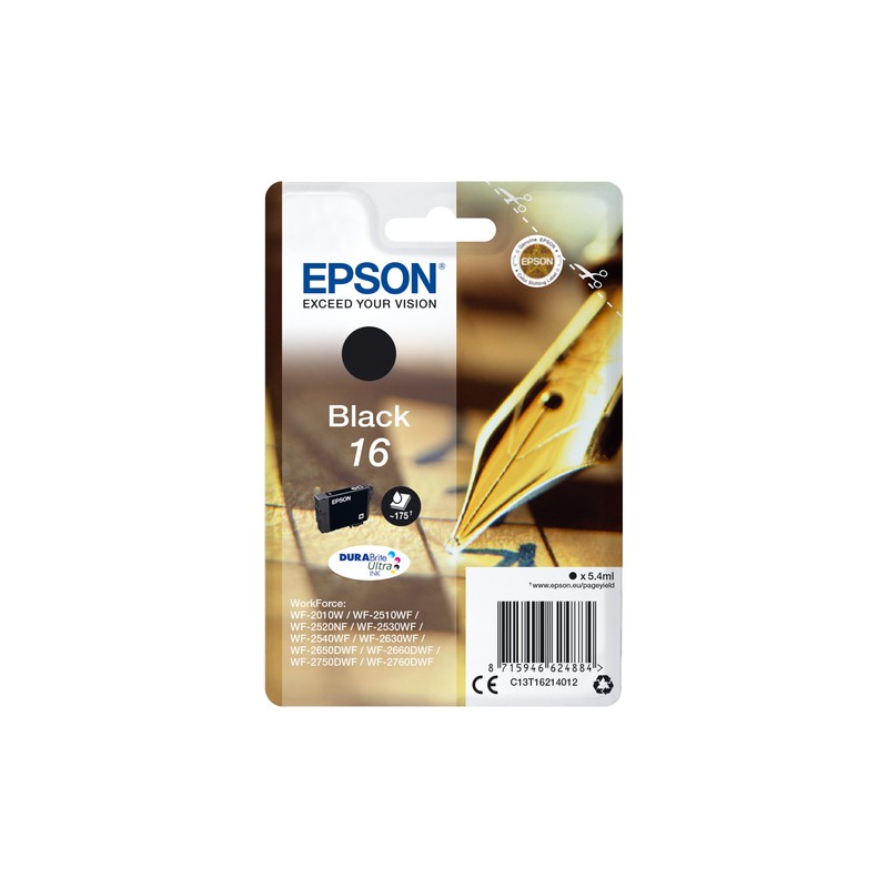 Epson Pen and crossword Singlepack Black 16 DURABrite Ultra Ink