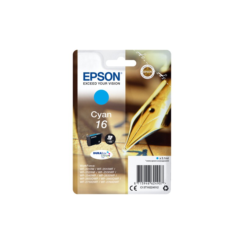 Epson Pen and crossword Singlepack Cyan 16 DURABrite Ultra Ink