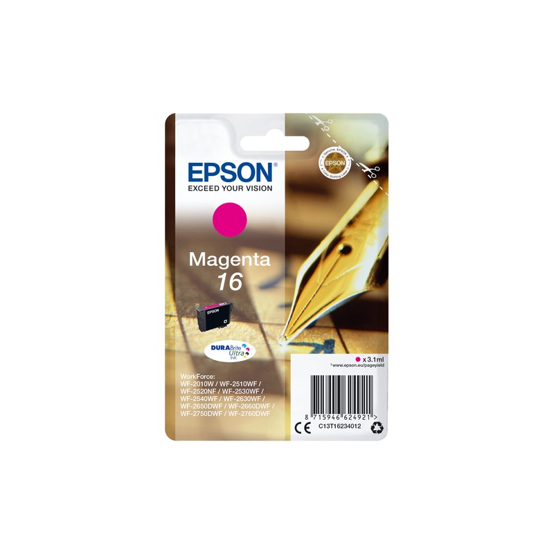 Epson Pen and crossword Singlepack Magenta 16 DURABrite Ultra Ink