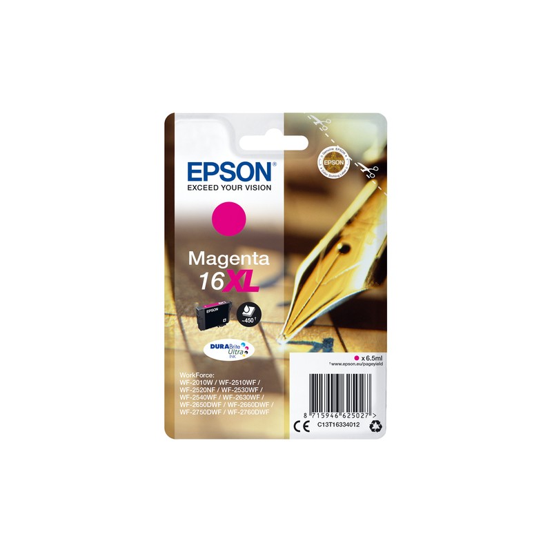 Epson Pen and crossword Singlepack Magenta 16XL DURABrite Ultra Ink