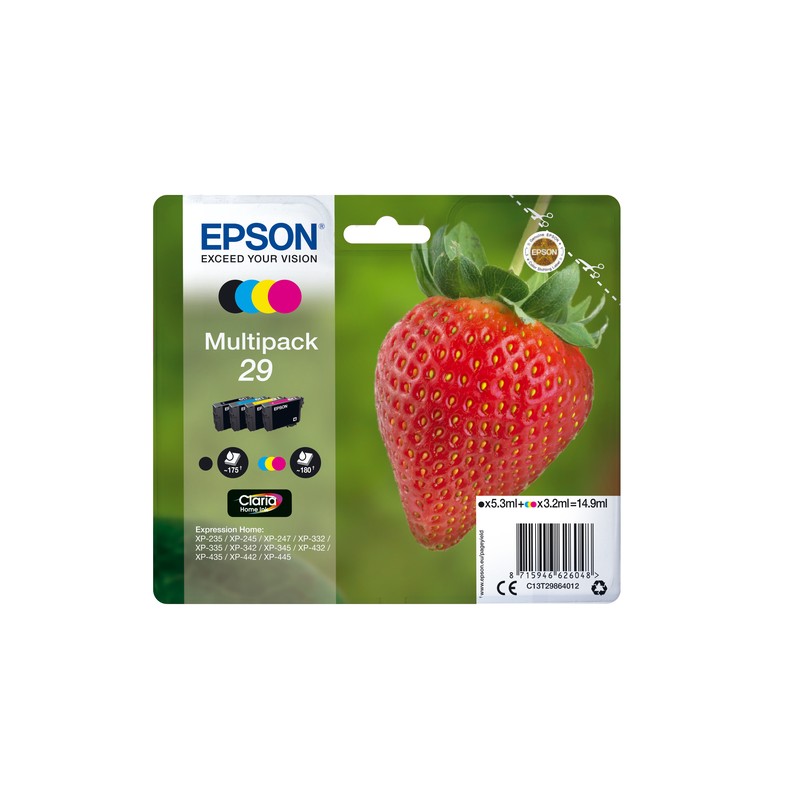 Epson Strawberry Multipack 4-colours 29 Claria Home Ink