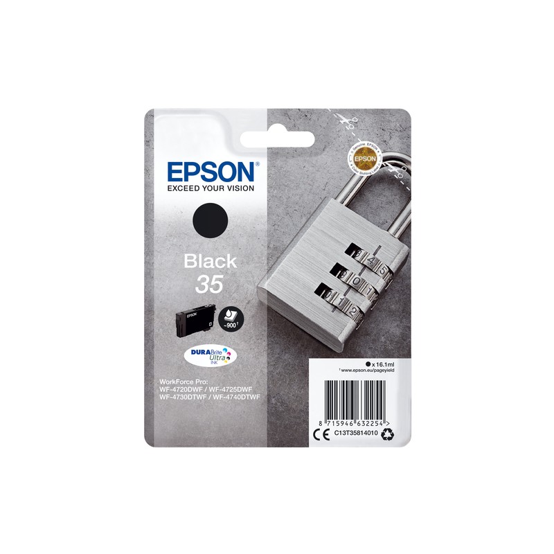 Epson Padlock Singlepack Black 35 DURABrite Ultra Ink