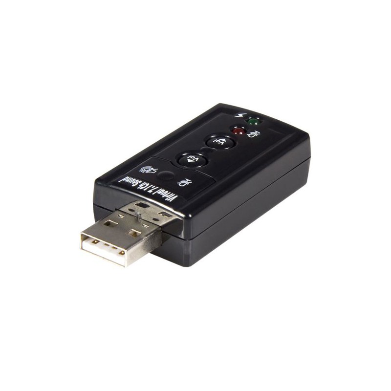 StarTech.com Virtual 7.1 USB Stereo Audio Adapter External Sound Card