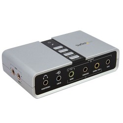 StarTech.com 7.1 USB Audio Adapter External Sound Card with SPDIF Digital Audio