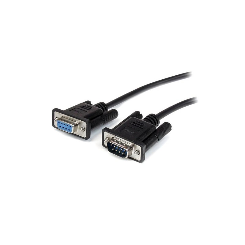 StarTech.com 0.5m Black Straight Through DB9 RS232 Serial Cable - M/F