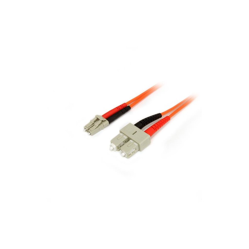 StarTech.com Fiber Optic Cable - Multimode Duplex 50/125 - LSZH - LC/SC - 1 m