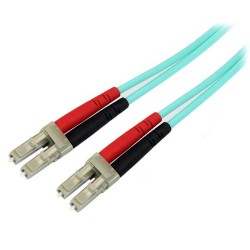 StarTech.com Fiber Optic Cable - 10 Gb Aqua - Multimode Duplex 50/125 - LSZH - LC/LC - 2 m