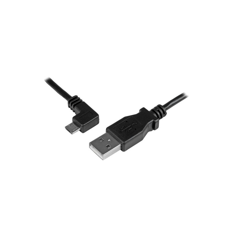 StarTech.com Micro-USB Charge-and-Sync Cable M/M - Left-Angle Micro-USB - 30/24 AWG - 1 m (3 ft.)