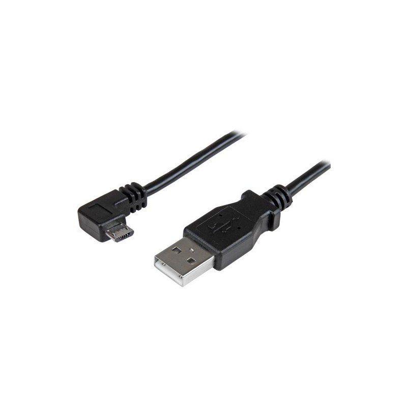 StarTech.com Micro-USB Charge-and-Sync Cable M/M - Right-Angle Micro-USB - 30/24 AWG - 1 m (3 ft.)